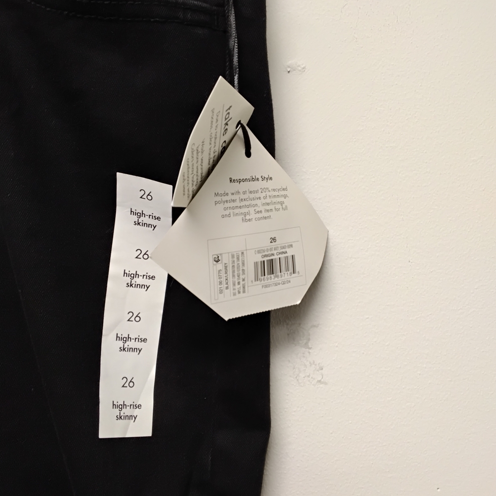 Womens Skinny Jeans Black Sizes 24 & 26 Available #313-315 - Picture 4 of 13